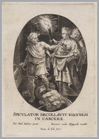 KG 17067
<br/>
Onthoofding van Johannes de Doper
<br/>
<em>Jode I, Pieter de (1570-1634)</em>